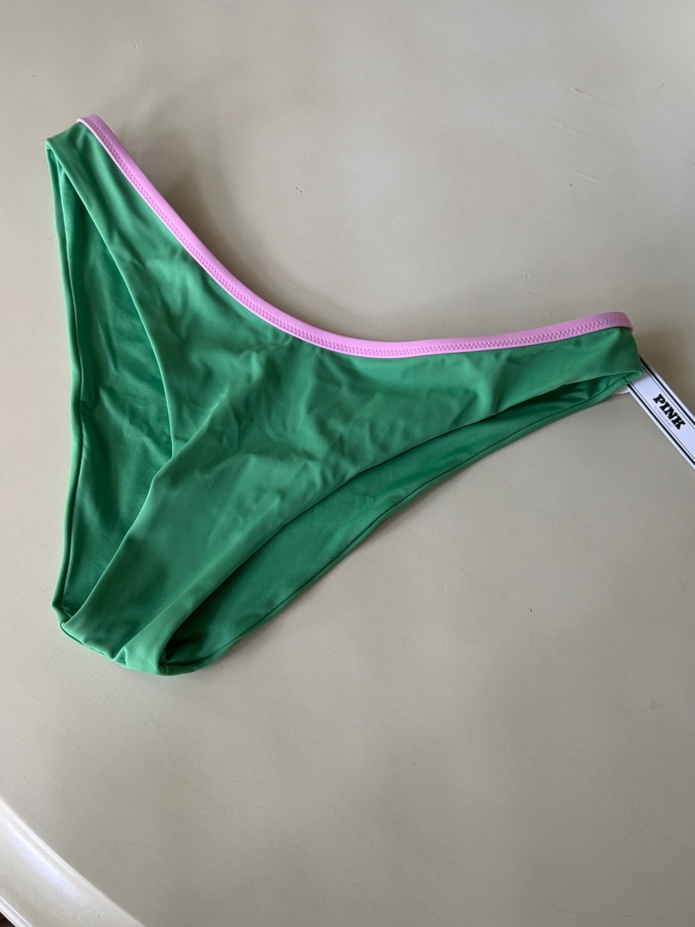 NWT PINK Victoria's Secret BRAZILIAN BIKINI BOTTOM in wild green - Picture 3 of 7
